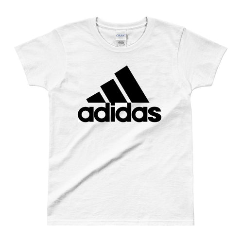 Adidas T shirt Adidas Branded T shirt White Half Sleeve Cotton T shirt for women