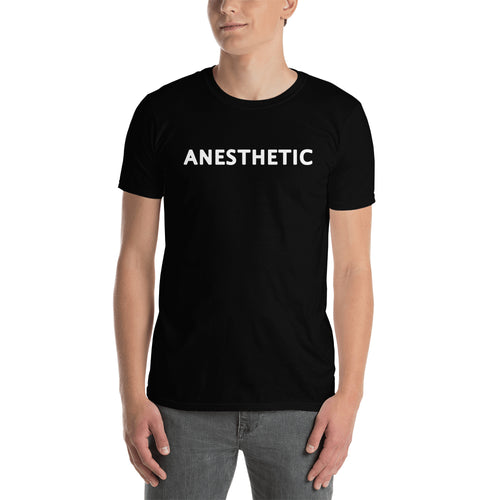 Doctor Profession T shirt Anesthetic T shirt Black short-sleeve Cotton T shirt for men