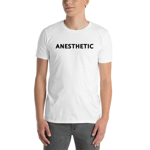 Anesthetic T shirt Anesthetic Doctor T shirt White short-sleeve Cotton T shirt for men