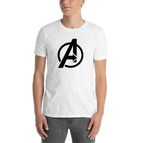 Avengers Logo T shirt Avengers T shirt White Short Sleeve Cotton T shirt for men