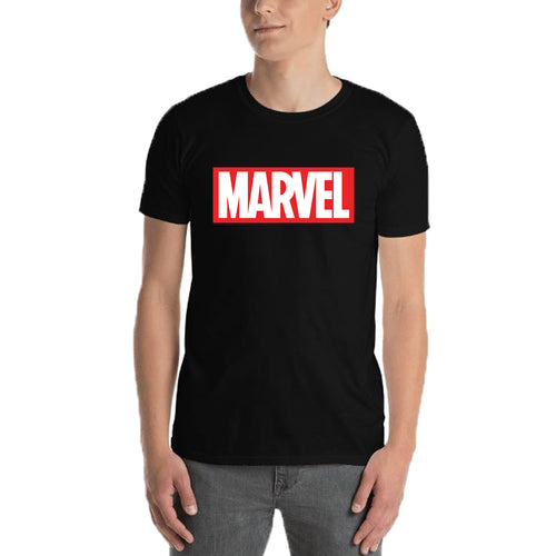 Marvel T shirt Black Short Sleeve Cotton T shirt for men