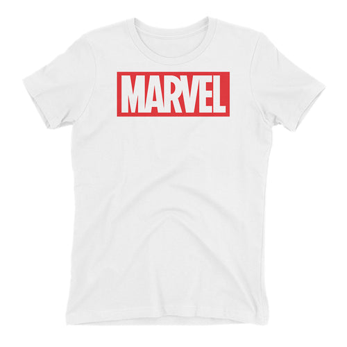 Marvel T shirt White Short Sleeve Cotton T shirt for women
