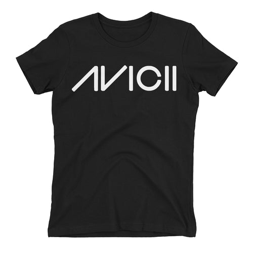 Music DJ T shirt Avicii T shirt black Short-sleeve Cotton T shirt for women
