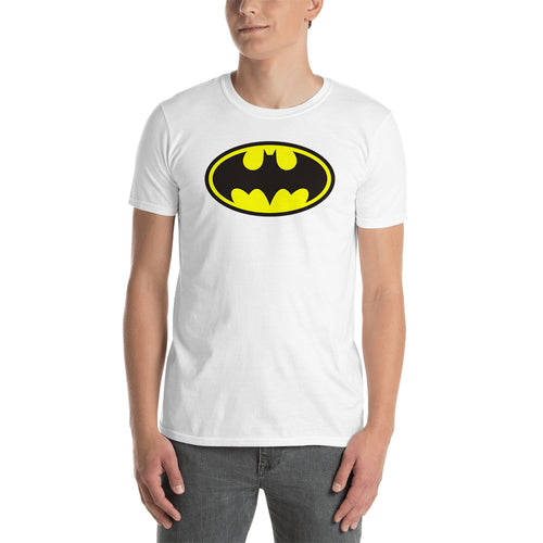 Batman T shirt Batman Logo T shirt Cotton White Half Sleeve T shirt for men