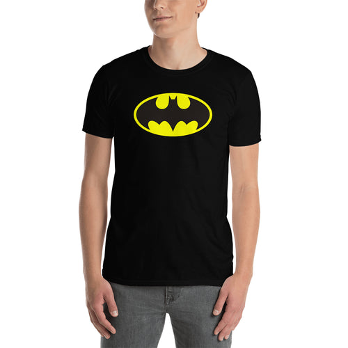 Batman T shirt Batman Logo T shirt Cotton Black Half Sleeve T shirt for men