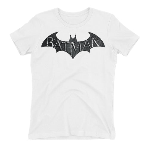 Batman T shirt Super Hero T shirt White Half Sleeve Cotton T shirt for women