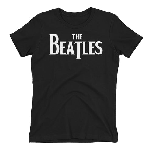 Music Band T shirt The Beatles T shirt Black Short-sleeve Band T shirt for women