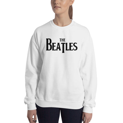 The Beatles Sweatshirt Music Band Sweatshirt White Full-sleeve Band Sweatshirt for women