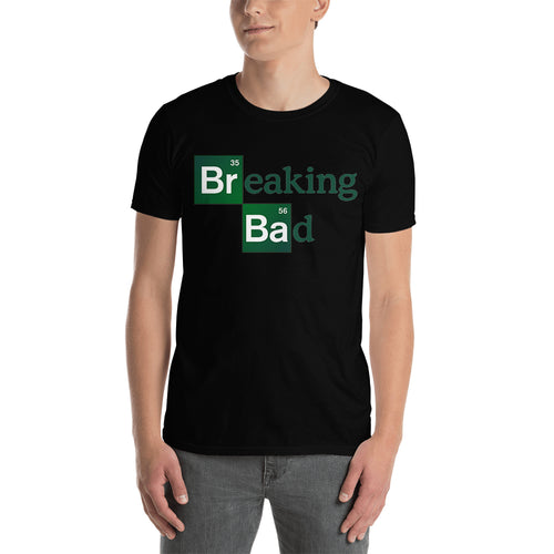Breaking Bad t shirt TV series t shirt Black short-sleeve Cotton Breaking Bad Logo t shirt  for men