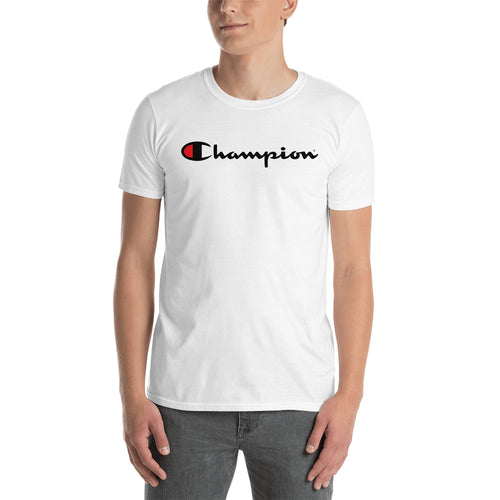 Champion Logo T shirt Champion Brand Logo T shirt White Short-Sleeve T shirt for Men