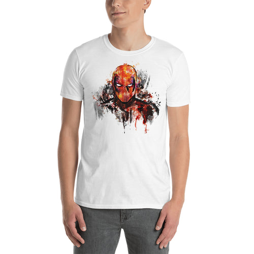 Deadpool Color Art T shirt SuperHero T shirt White Short-Sleeve Cotton T shirt for men