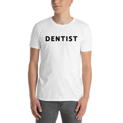 Doctor Profession T shirt Dentist T shirt White Cotton short-sleeve T shirt for men
