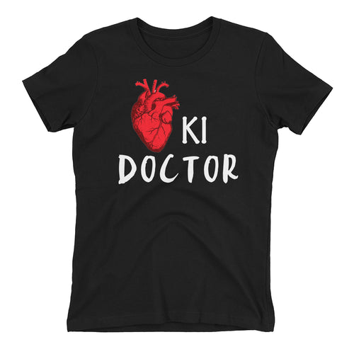 Dil ki Doctor T shirt Black Cardiologist T shirt Short-Sleeve T shirt for women