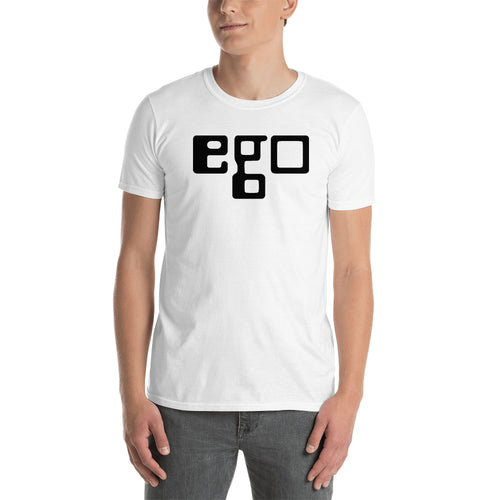 EGO Brand T shirt White EGO T shirt Cotton short-sleeve T shirt for Men