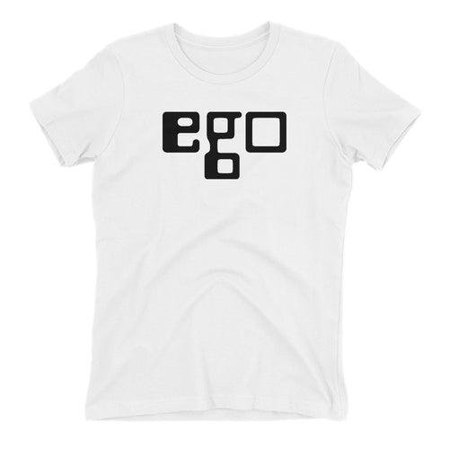 EGO Brand T shirt White EGO T shirt Cotton short-sleeve T shirt for women