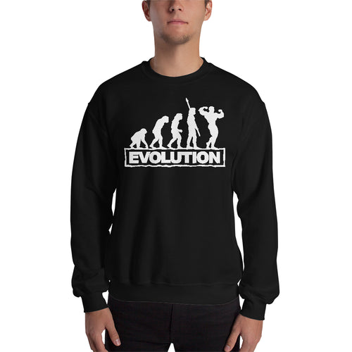 Gym Sweatshirt Fitness Sweatshirt Black Full-sleeve Fitness Evolution Sweatshirt for men