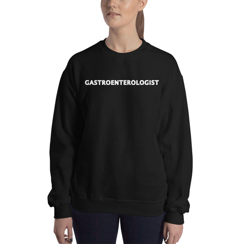 Gastroenterologist Sweatshirt Doctor Sweatshirt Black Full-sleeve sweatshirt for Lady Doctors