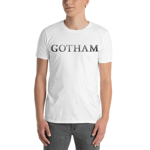 Gotham logo t shirt TV series t shirt White short sleeve Gotham t shirt for men