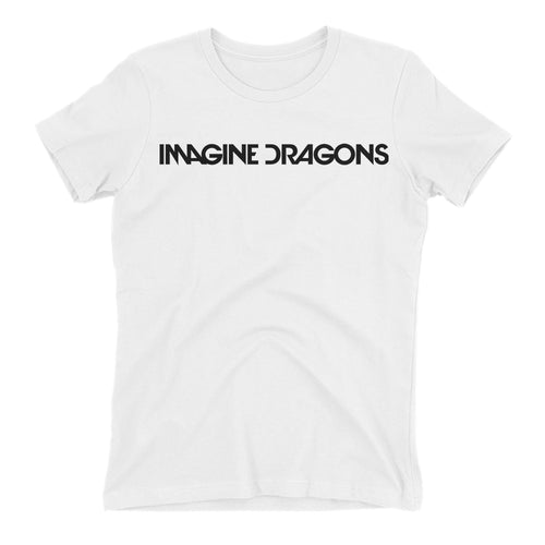 Imagine Dragons T shirt Music T shirt Short-sleeve White Cotton Music DJ T shirt for women