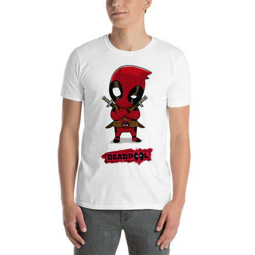 SuperHero T shirt Deadpool T shirt White Cotton Short-Sleeve T shirt for men
