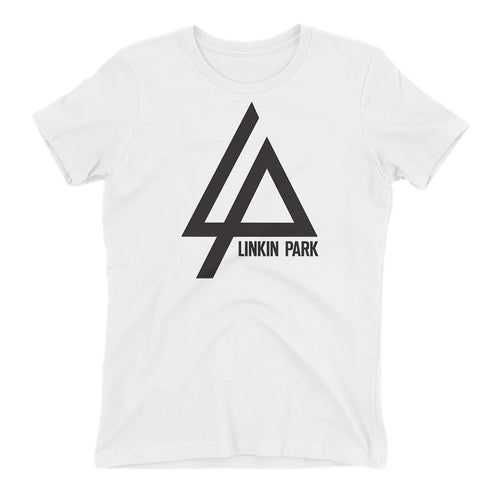Linkin Park Logo T shirt Linkin Park T shirt Short-sleeve White Cotton T shirt for women