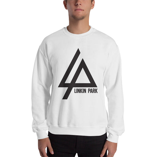 Linkin Park Logo Sweatshirt Linkin Park Band Sweatshirt White Cotton Linkin Park Sweatshirt for men
