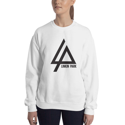 Linkin Park Logo Sweatshirt Linkin Park Band Sweatshirt White Cotton Linkin Park Sweatshirt for women
