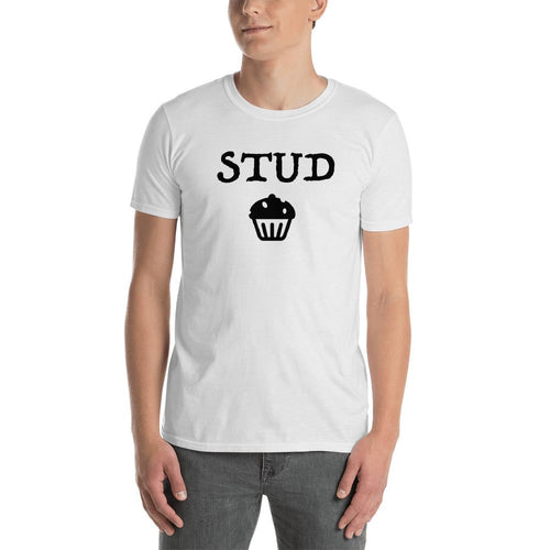 Stud Muffin T Shirt Funny White StuD Muffin T Shirt for Men - Dafakar