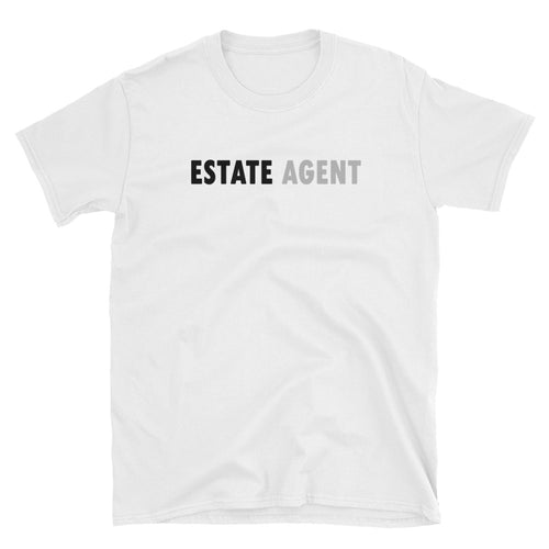 Estate Agent T Shirt White Color Realtor T Shirt Short-Sleeve Cotton T-Shirt for Women Property Agents