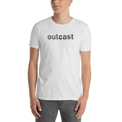 Outcast T Shirt White One Word Outcast T Shirt for Men