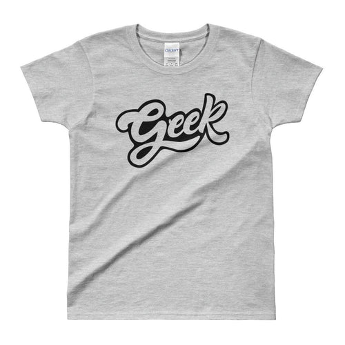 Geek T Shirts Nerd T Shirt Grey Geek Nerd T Shirt for Women - Dafakar