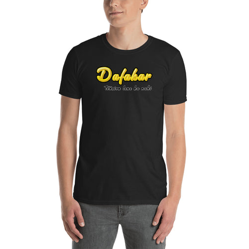 Original Brand Dafakar T Shirt Black Tension Lene Ka Nahe Short-Sleeve Cotton T-Shirt for Men