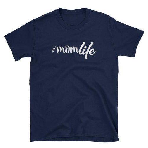 Mom Life T Shirt Unisex Momlife Tee Gift Navy Mum Life T Shirt for Mother - Dafakar
