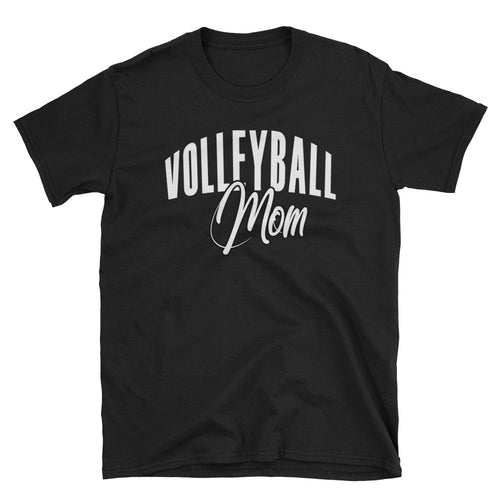 Volleyball Mom T Shirt Black Volleyball Gift T Shirt for Sporty Mums - Dafakar