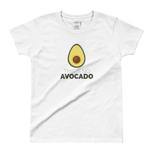 Avocado Shirt Vegan Shirt White Avocado Chest Shirt for Women - Dafakar