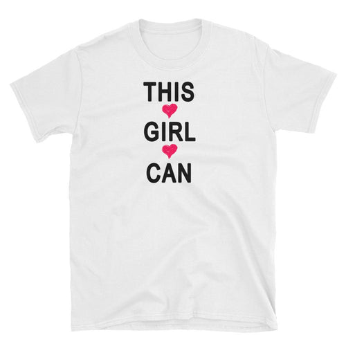 This Girl Can T-Shirt White Motivational T Shirt for Women