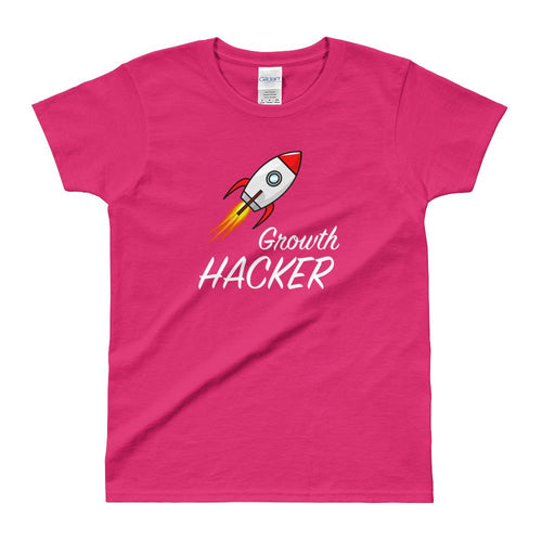 Growth Hacker T Shirt Pink Market Growth Hacker T Shirt for Women - Dafakar