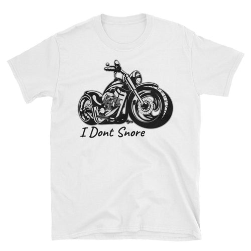 Motorcycle T Shirt I Dont Snore Biker T Shirt White Motorbike T Shirt for Men - Dafakar