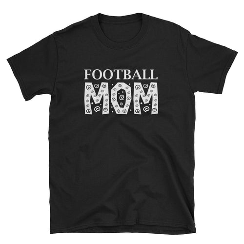 Football Mom T Shirt Black Unisex Soccer Mom T Shirt Sporty Mom Tee - Dafakar