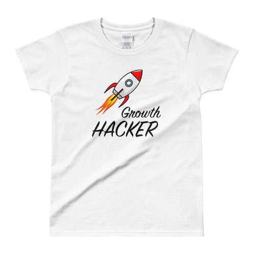 Growth Hacker T Shirt White Market Growth Hacker T Shirt for Women - Dafakar