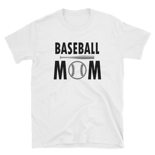 Baseball Mom T Shirt White Short-Sleeve Unisex Baseball Mom T Shirt - Dafakar