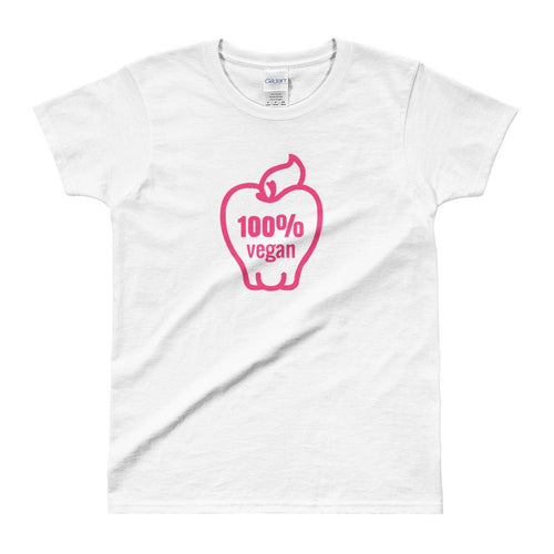 100% Vegan T Shirt Vegan Woman T Shirt in White for Women - Dafakar