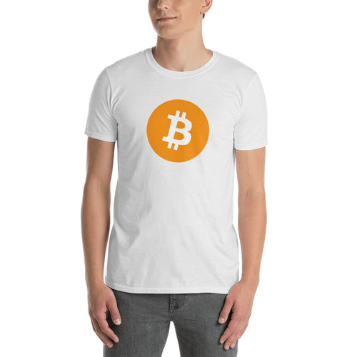 Bitcoin T Shirt White Cryptocurrency Bitcoin Tee Shirt Blockchain Digital Ledger T Shirt for Men - Dafakar