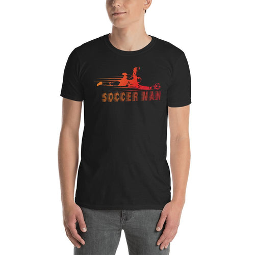 Soccer T Shirt Black Soccer Man T Shirt for Sporty Men - Dafakar
