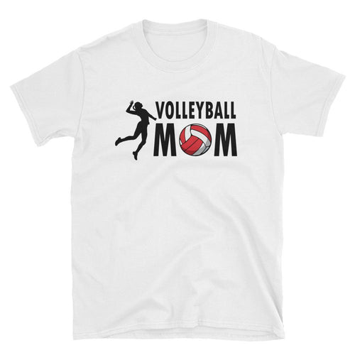 Volleyball Mom T Shirt White Volleyball Slam Dunk T Shirt Mother's Day Volley Ball T Shirt - Dafakar
