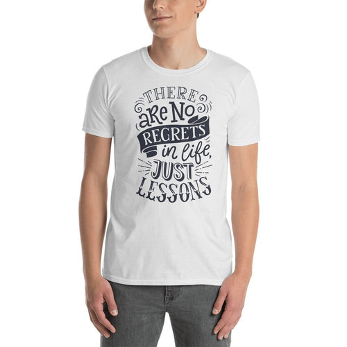 No Regrets T Shirt White There Are No Regrets in Life Just Lessons T Shirt Men - Dafakar