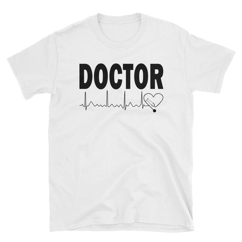 Doctor T Shirt Hospital T Shirt Clinic T Shirt White Short-Sleeve Cotton T-Shirt for Lady Doctors