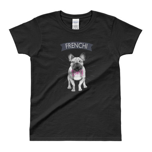 French Bulldog T Shirt Black Dog Lover T Shirt Cute Bulldog T Shirt for Women - Dafakar