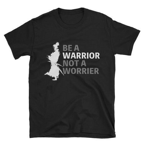 Be a Warrior T Shirt Samurai T Shirt Black Warrior T Shirt for Men - Dafakar