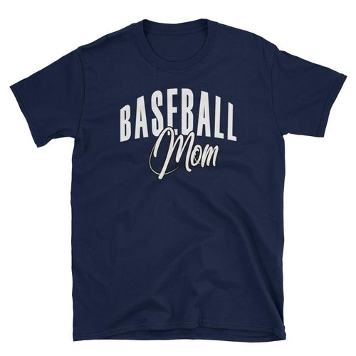 Baseball Mom T Shirt Navy Baseball Tee Gift All Sizes Including Plus Size Baseball Mum T Shirt - Dafakar